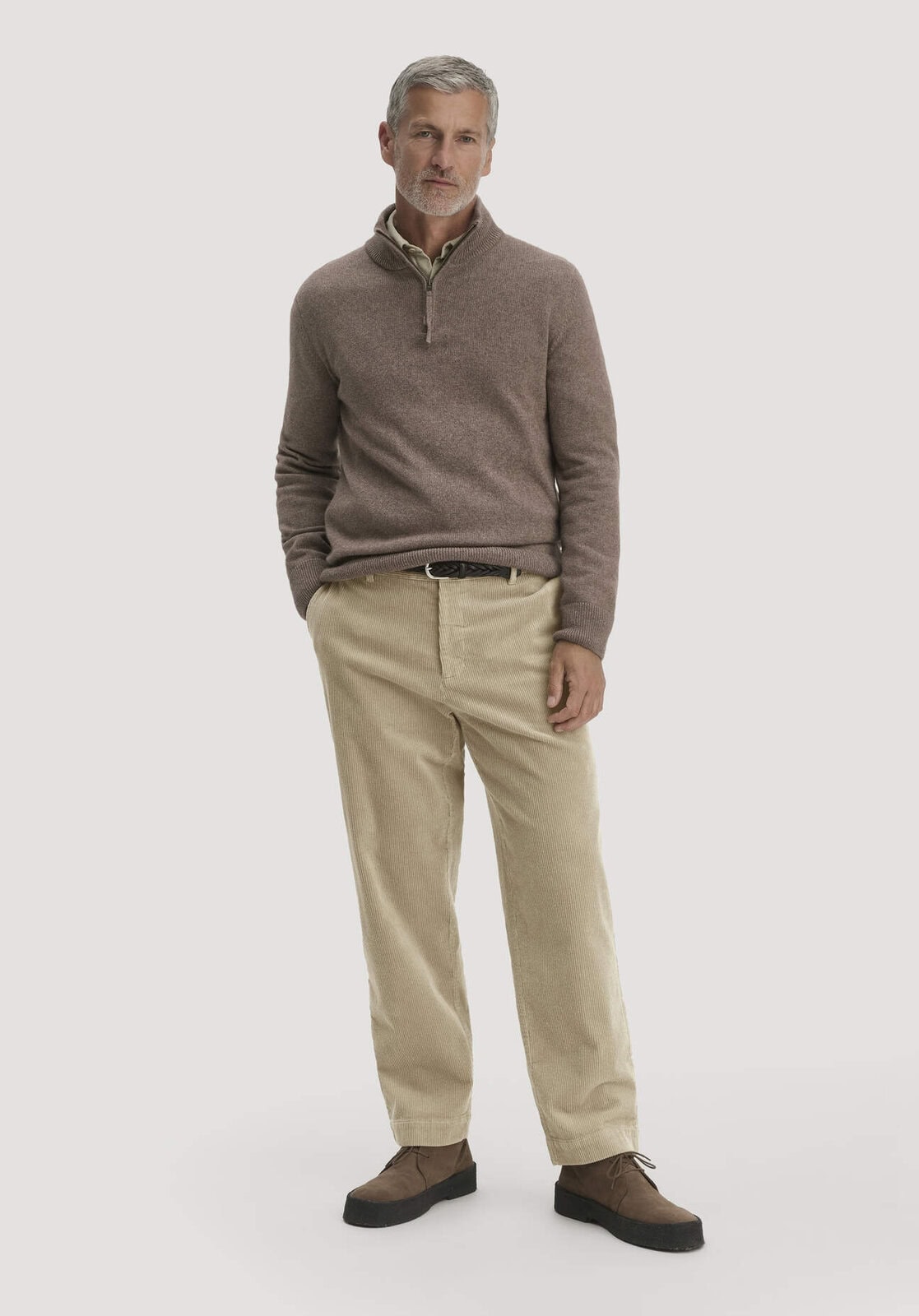 Herren Cordhose RONNEL Relaxed aus Bio-Baumwolle - beige von Hessnatur