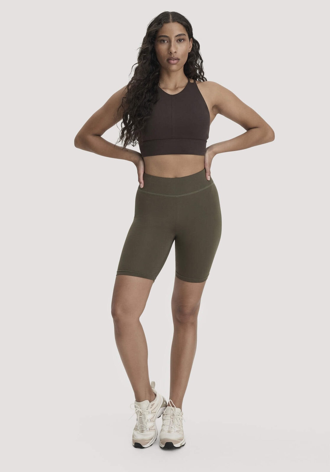 Loungewear Shorts Fitted ACTIVE LIGHT aus Bio-Baumwolle - grün von Hessnatur