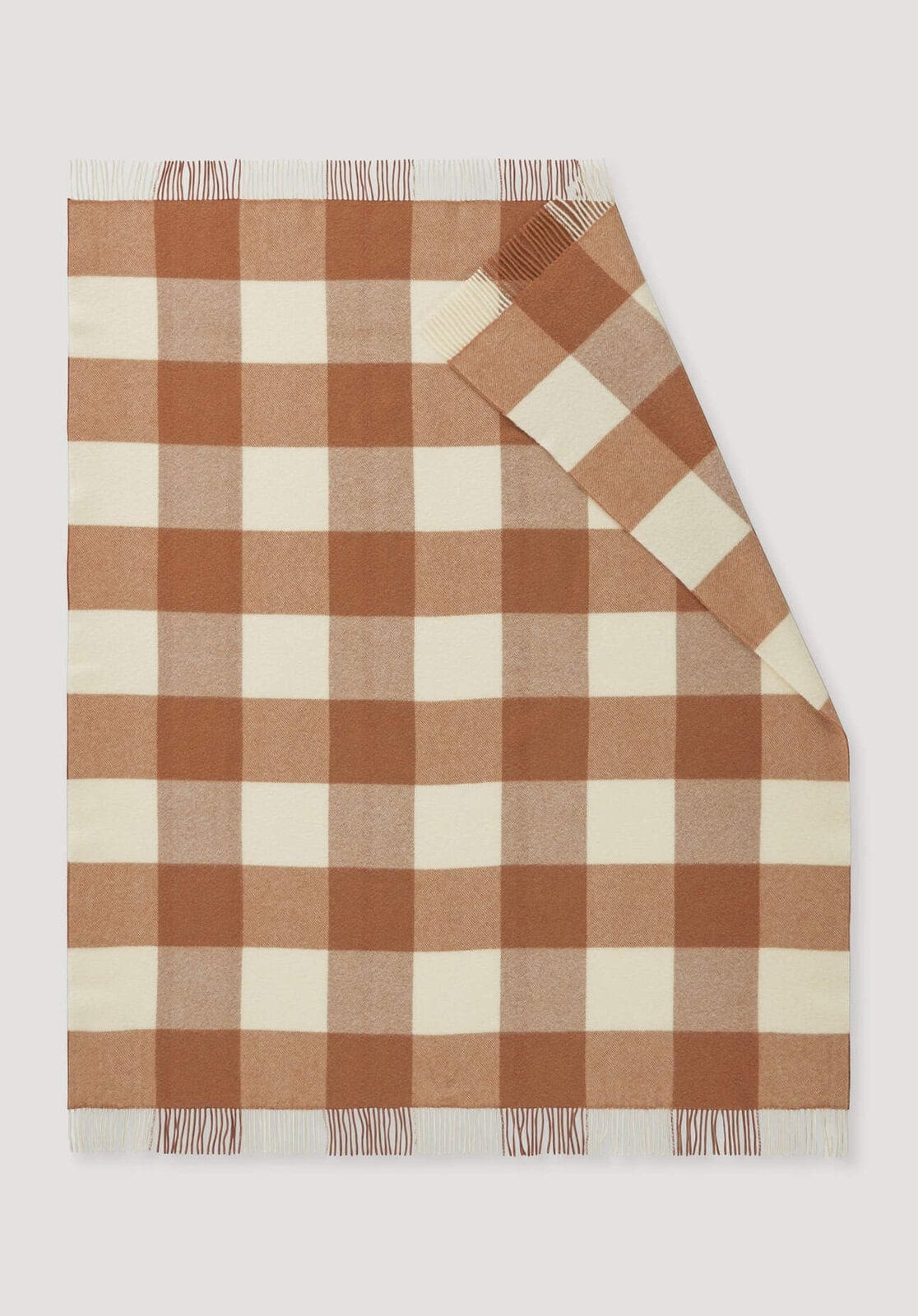 Plaid ANTONIA aus Bio-Lambswool - orange von Hessnatur