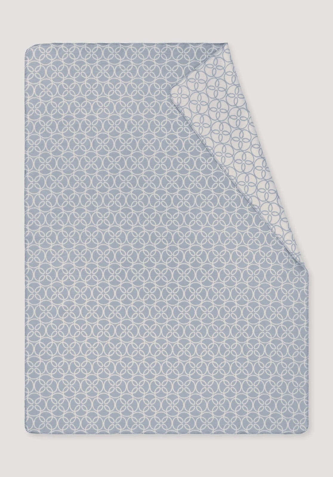 Plaid SELKE aus Bio-Baumwolle - grau von Hessnatur